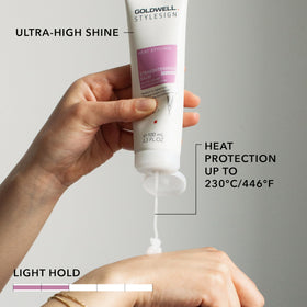 Goldwell balm texture close-up showing creamy consistency and spreadability