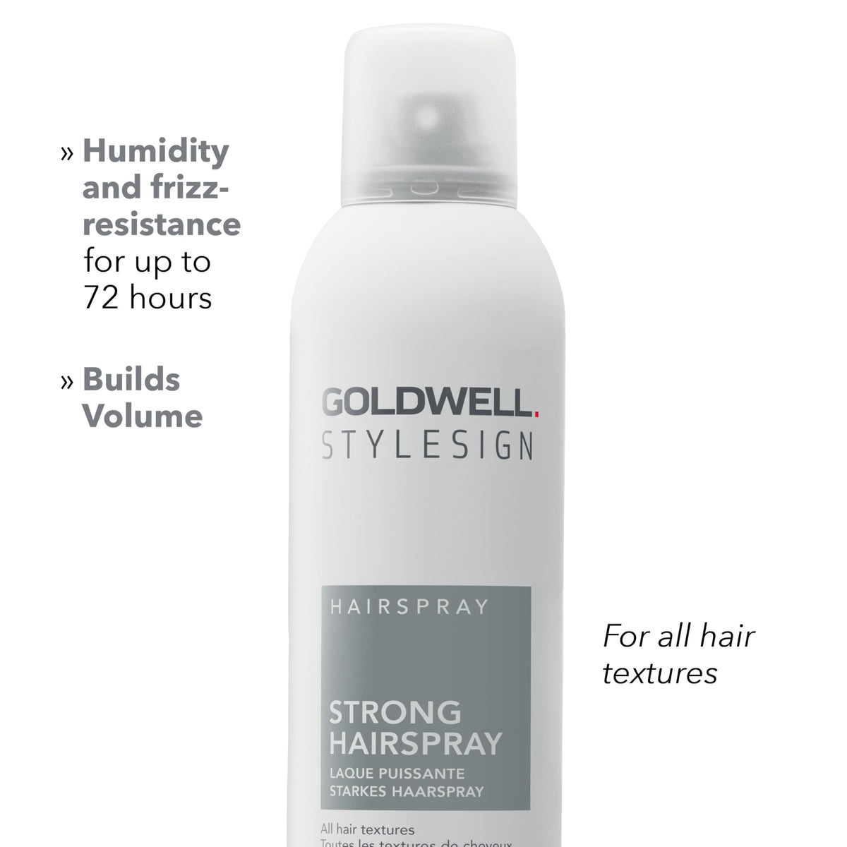 Goldwell microfine mist close-up demonstrating quick-dry action