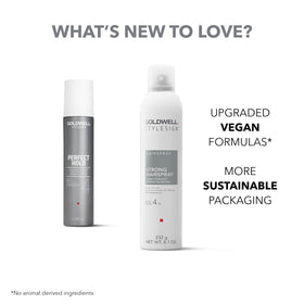 Goldwell size and label comparison highlighting vegan, color-safe features