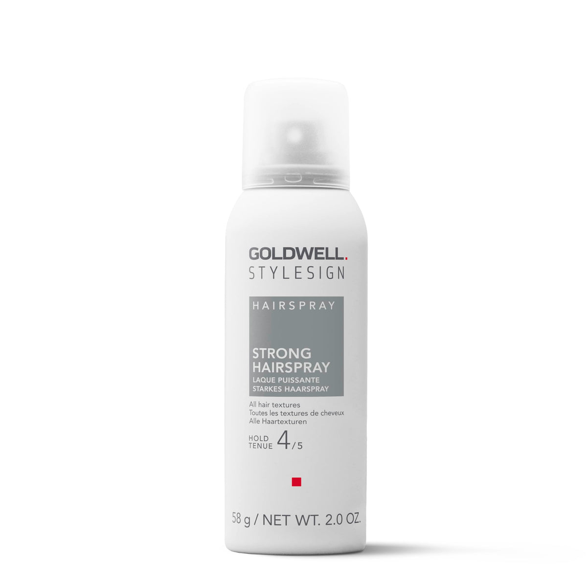 Goldwell Strong Hairspray front packaging showing product and benefit of strong hold