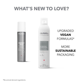 Goldwell label and ingredients emphasizing color-safe vegan benefit