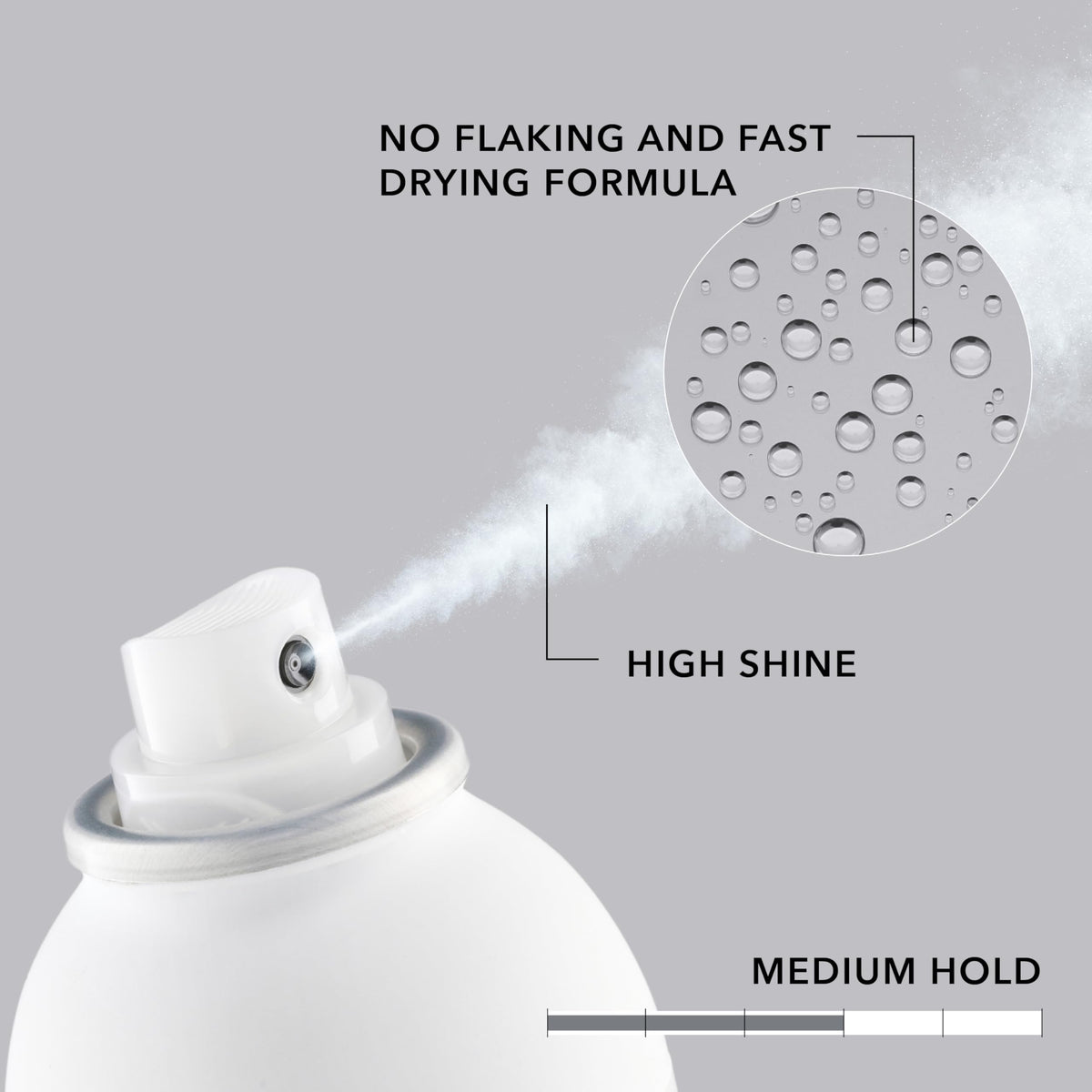 Goldwell spray texture on hair demonstrating lightweight hold benefit