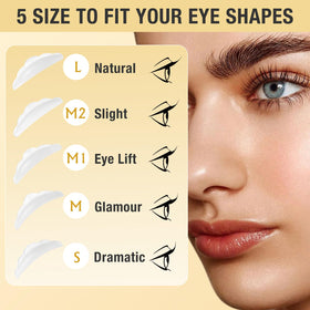 GOLLEE laminated brows showing smooth, styled brow shape benefit