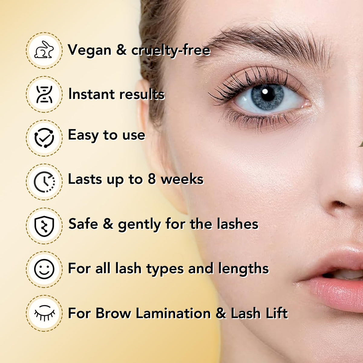 GOLLEE perm and neutralizer bottles displaying gentle, low-irritation formulas