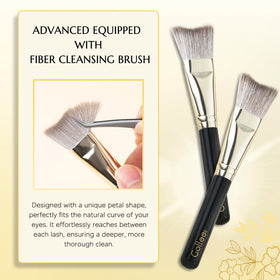 GOLLEEPRO brush applicator sweeping lashes for effective removal