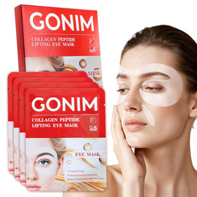 GONIM front packaging showing E-shaped hydrogel patches and benefits