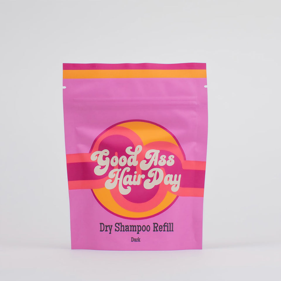 Good Ass Hair Day front packaging showing refill benefit and eco design