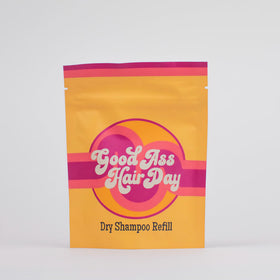 Good Ass Hair Day front pouch showing label and vanilla scent benefits