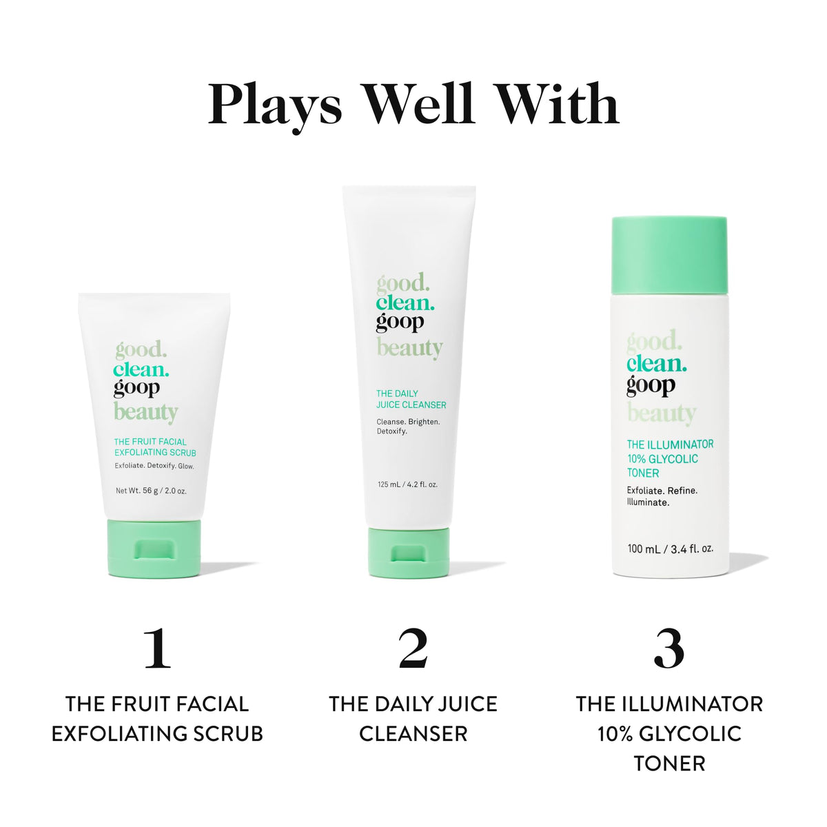 good.clean.goop on bathroom vanity staged with towel for everyday routine