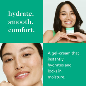 good.clean.goop close-up gel-cream texture demonstrating lightweight hydration