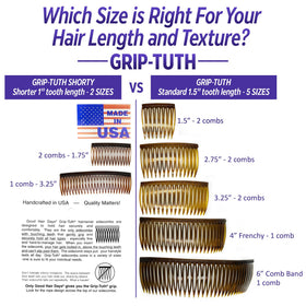 Good Hair Days close-up of Grip-Tuth teeth showing secure grip advantage