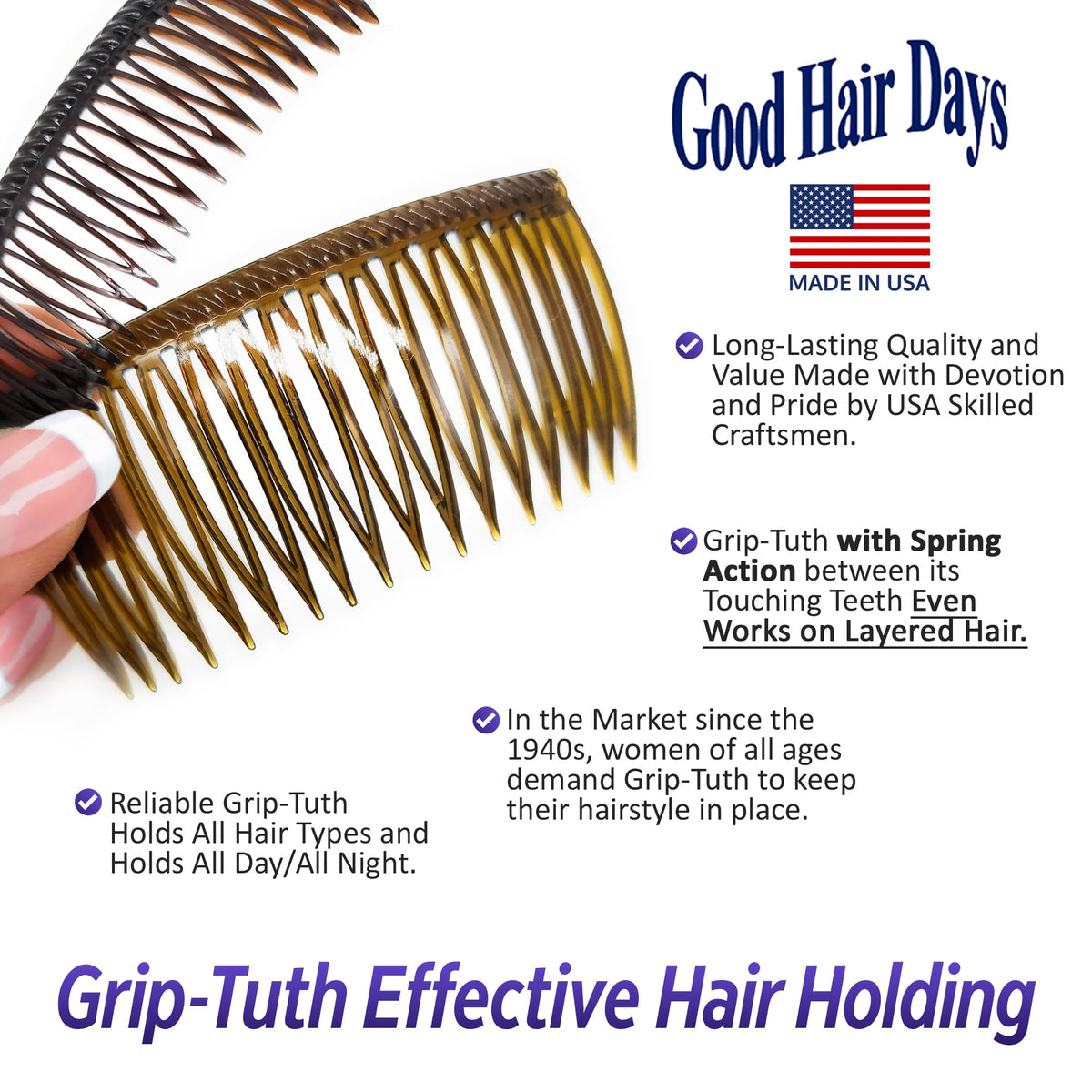 Good Hair Days crystal finish texture close-up for elegant, durable shine