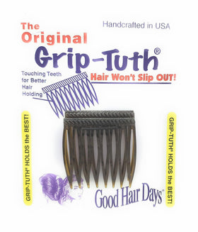 Good Hair Days close-up of interlocking teeth showing secure grip and snag-free design