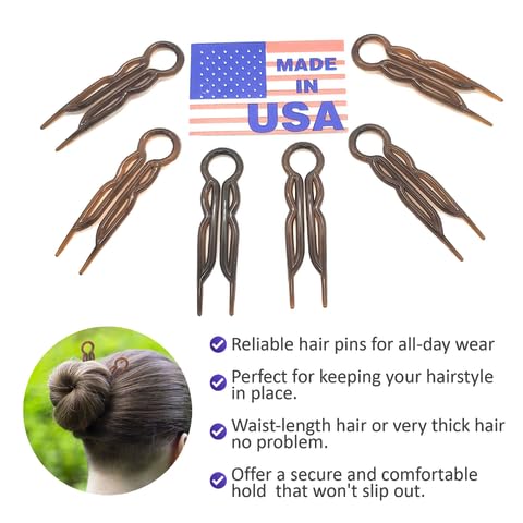 Good Hair Days pins holding an elegant bun on model for event-ready look benefit: discreet support