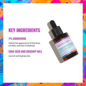 Good Molecules oil spread on skin highlighting smooth, non-greasy finish and immediate hydration