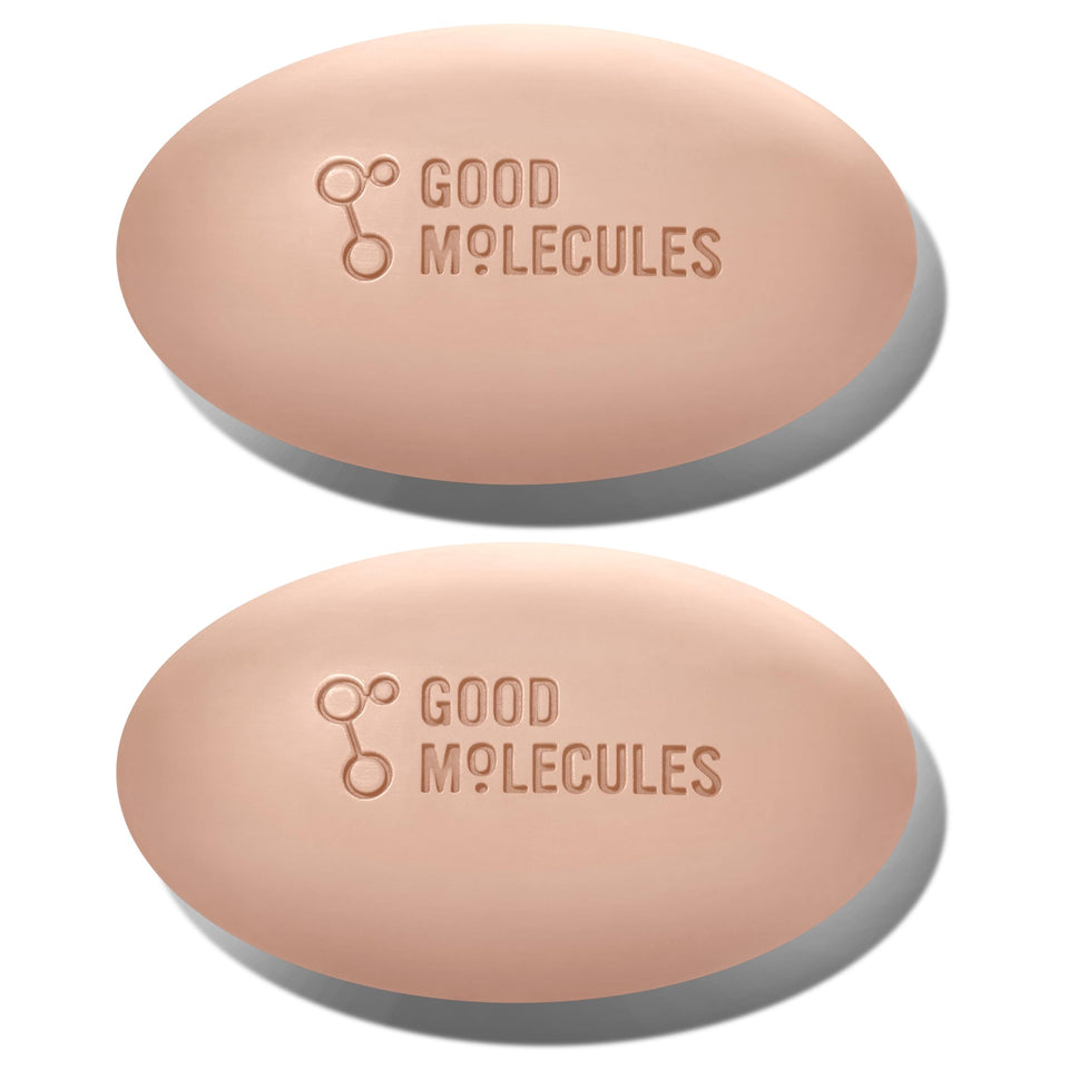 Good Molecules front packaging showing bar pair and branding for clear routine
