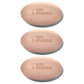 Good Molecules front packaging showing bar trio and benefits