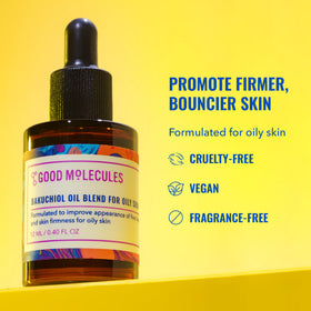 Good Molecules dropper dispensing oil into palm for controlled application