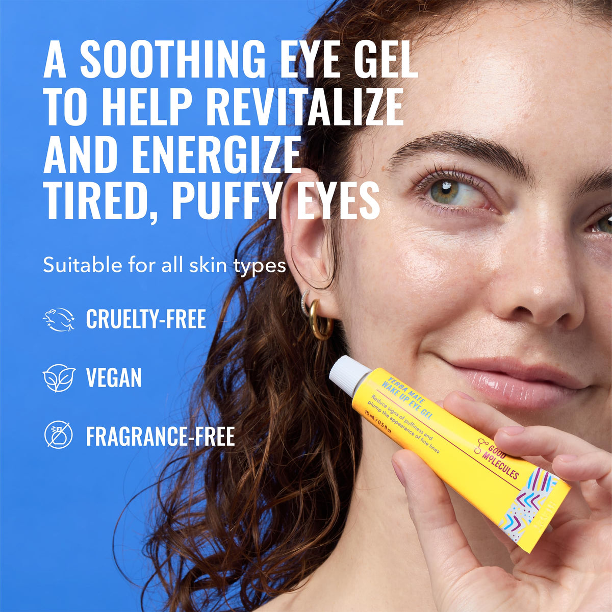 Good Molecules tube dispensing gel showing convenient travel-friendly packaging