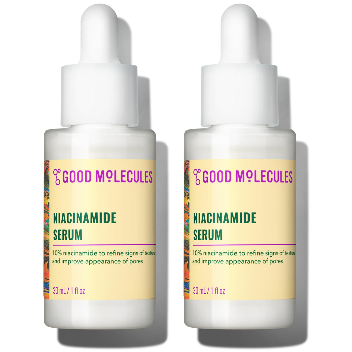 Good Molecules front label showing pack and concentration benefit