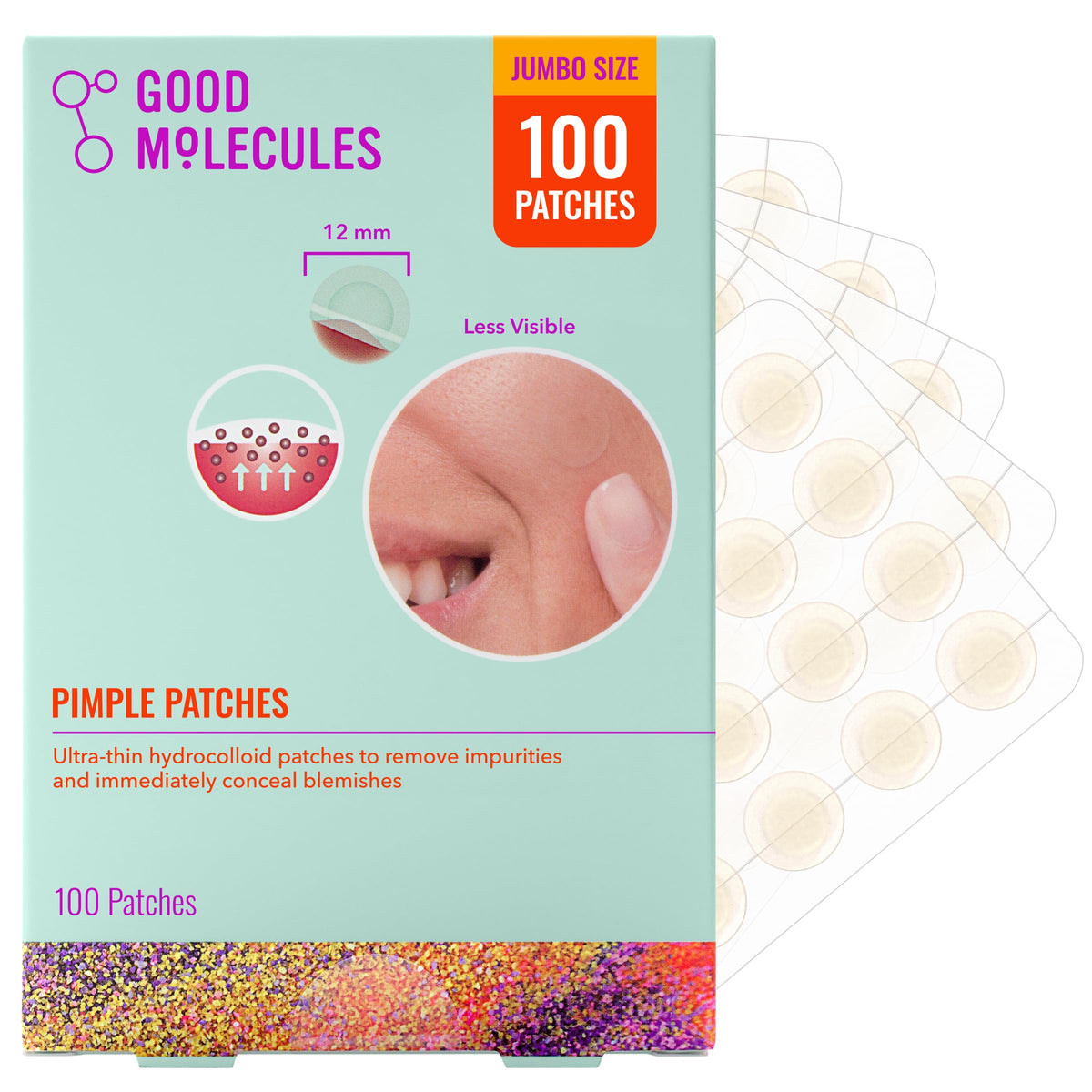 Good Molecules front packaging showing 100-count box and brand benefit
