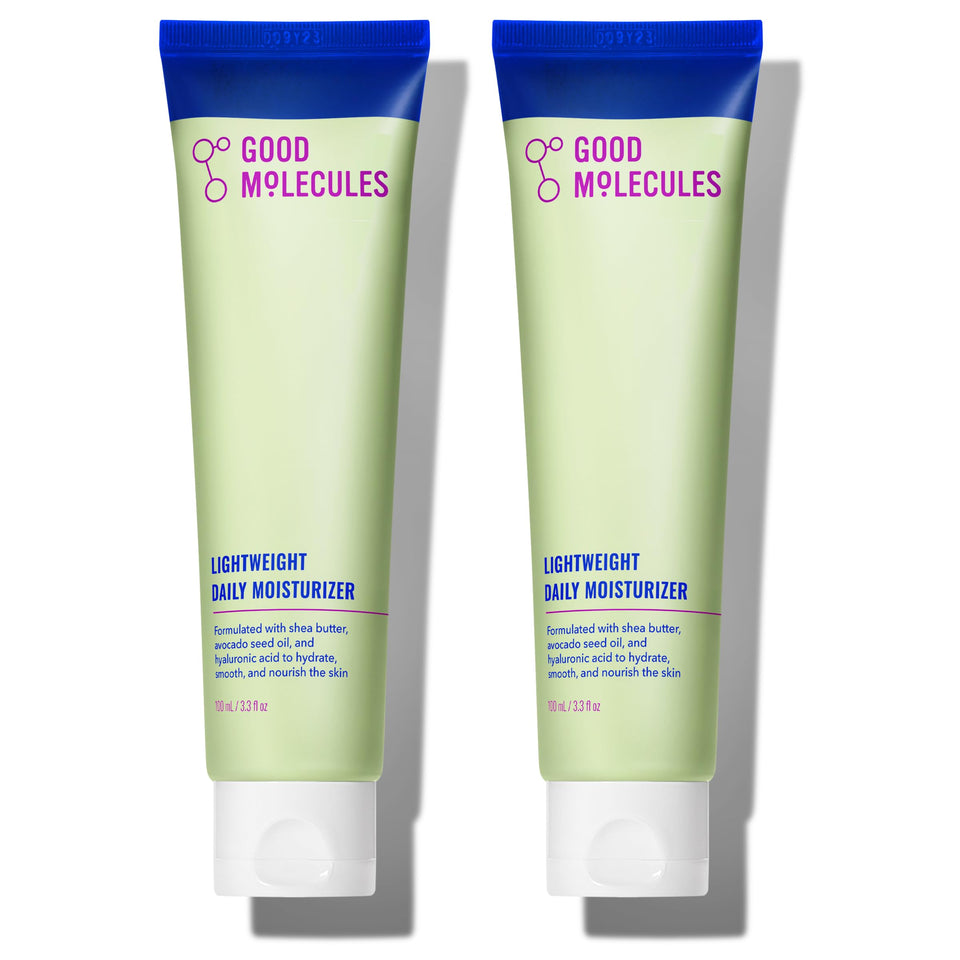 Good Molecules front packaging showing twin 100 ml pumps and clean label for convenience