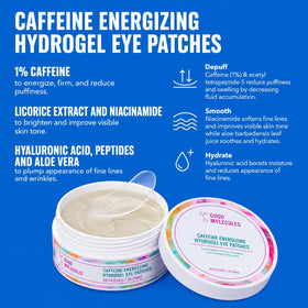 Good Molecules applying gel under eye to reduce puffiness and smooth skin