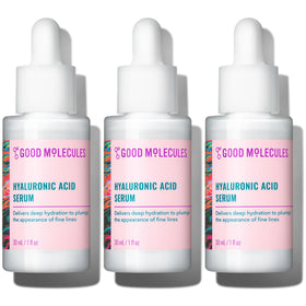 Good Molecules front packaging showing bottle and label, clear hydration benefit