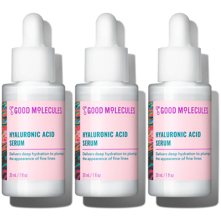 Good Molecules front packaging showing bottle and label, clear hydration benefit