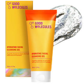 Good Molecules front packaging showing cleanser and benefit of gentle cleansing