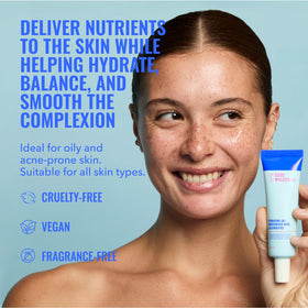 Good Molecules gel texture close-up revealing lightweight, water-based hydration