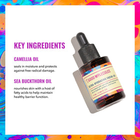 Good Molecules oil texture close-up highlighting lightweight absorption benefit