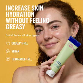Good Molecules pump dispensing cream demonstrating easy, mess-free application