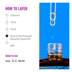 Good Molecules applying oil to cheek for hydrated, radiant skin