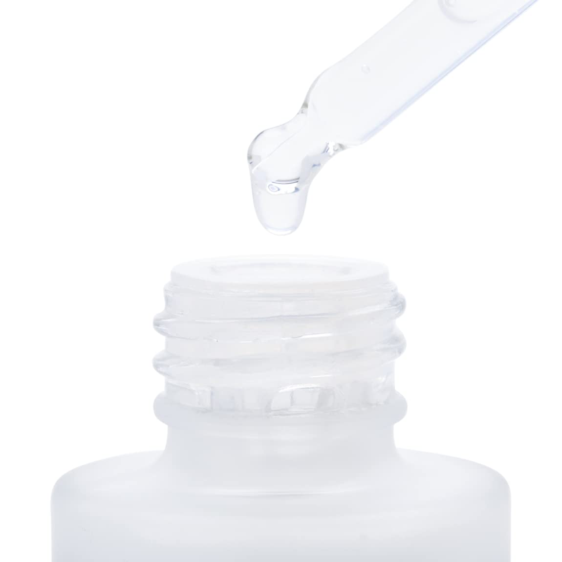 Good Molecules bottle on a bathroom shelf styled lifestyle shot conveying routine consistency benefit