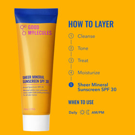 Good Molecules ingredient highlights with hyaluronic acid and nourishing oils