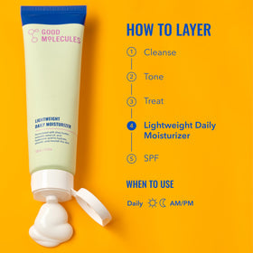 Good Molecules jar in hand showing 100 ml scale and travel-friendly size