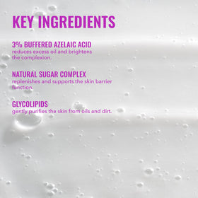 Good Molecules creamy texture close-up demonstrating gentle, non-foaming feel
