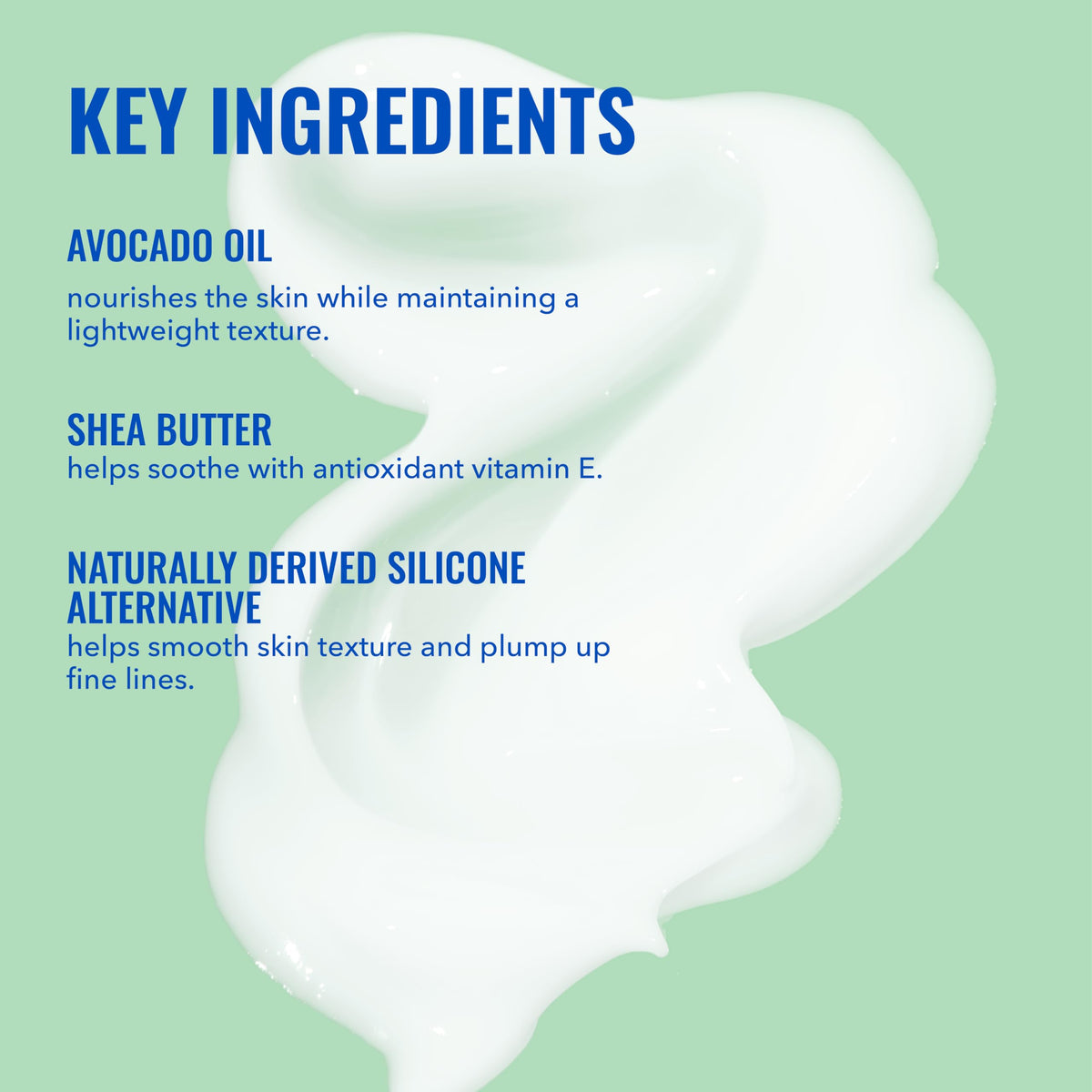 Good Molecules cream texture close-up showing lightweight spreadable hydration