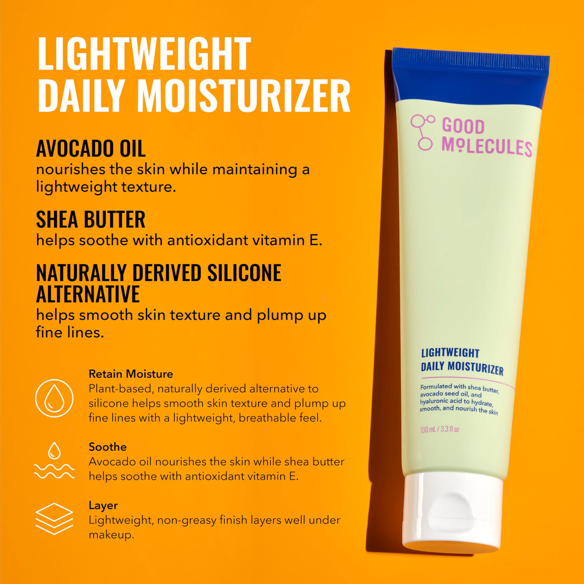 Good Molecules trio on vanity in lifestyle scene for simplified daily routine