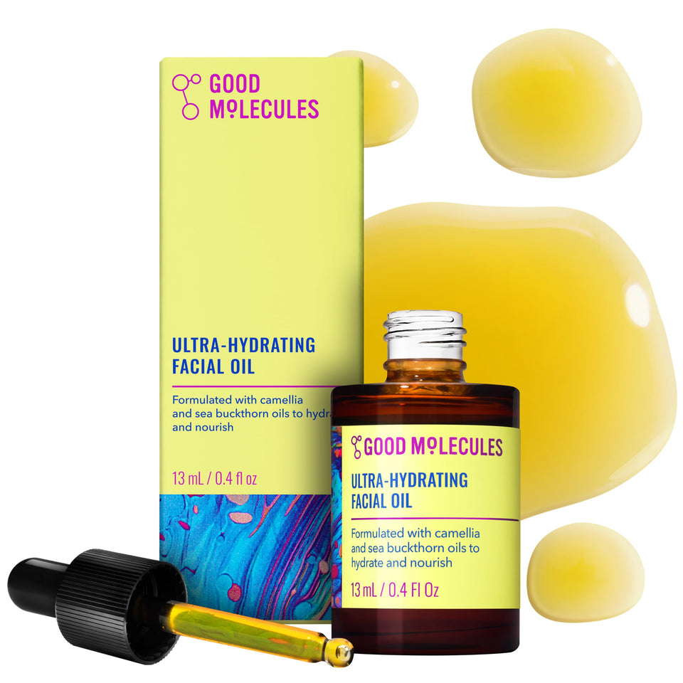 Good Molecules bottle front packaging showing product and brand benefit