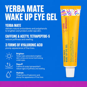 Good Molecules yerba mate eye gel texture demonstrating lightweight hydration