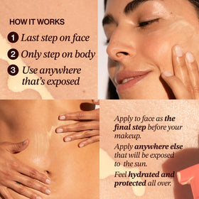 Good Weather Skin pump dispensing milky texture for quick absorption
