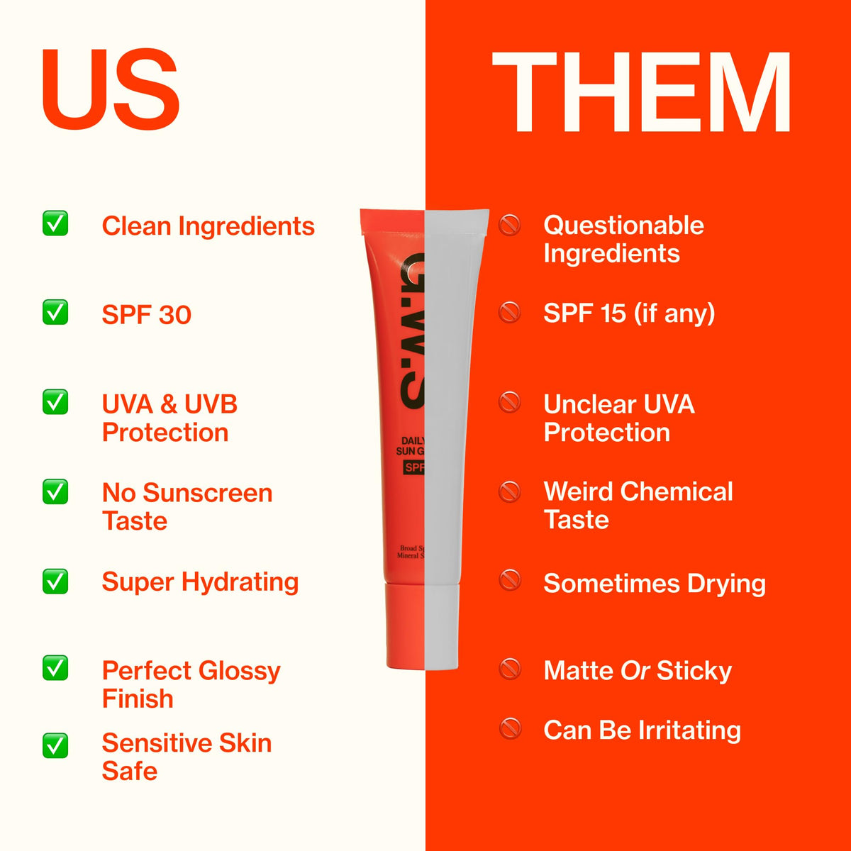 Good Weather Skin lifestyle outdoors image showing gloss use with sun protection benefit