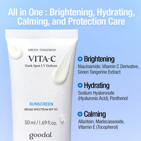 GOODAL applied on hand illustrating lightweight feel and no white cast