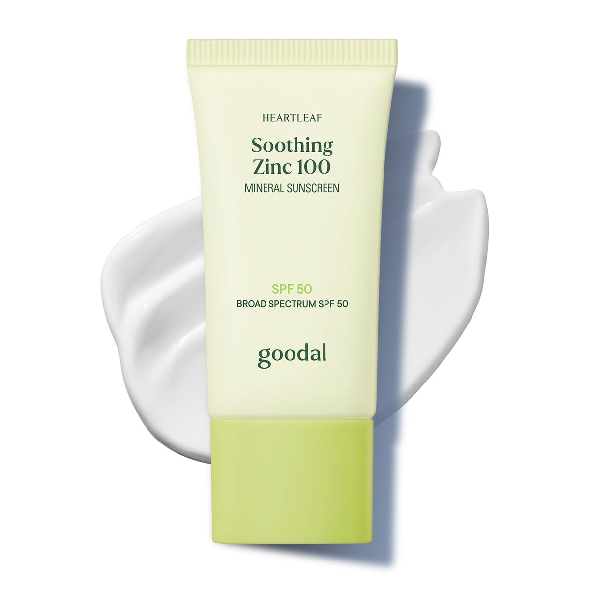 GOODAL front packaging showing SPF 50 and benefit of mineral protection