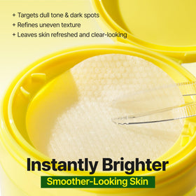 GOODAL visual of green tangerine and niacinamide ingredients highlighting brightening benefits