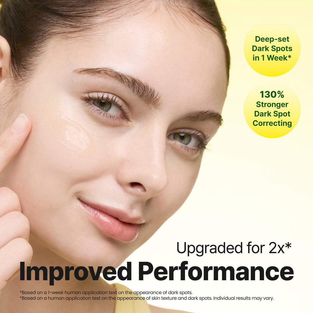 GOODAL serum texture drop on skin showing lightweight absorption and glow