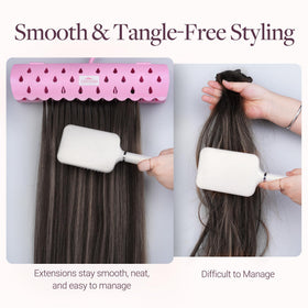 GOO GOO close-up of rounded teeth preventing tangles during styling benefit