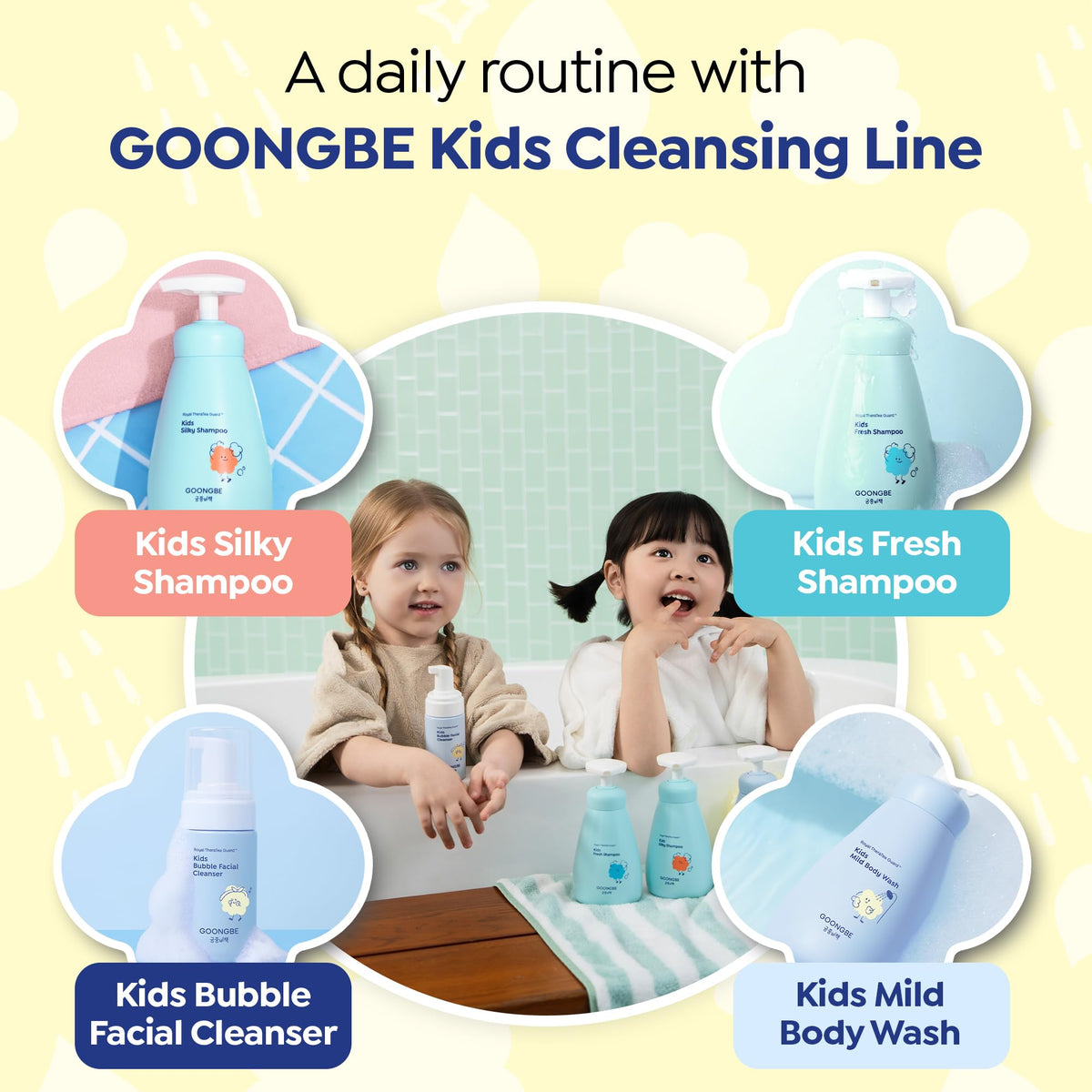 GOONGBE back label close-up showing ingredient list and low pH benefit